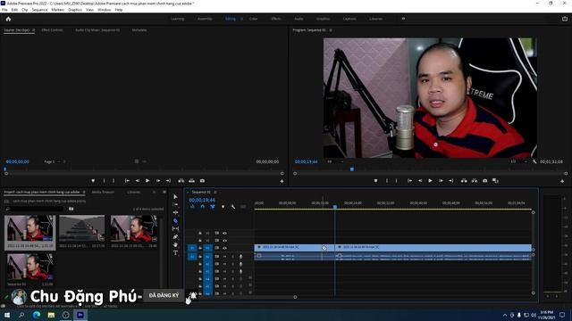 CẮT - GHÉP VIDEO dễ nhất bằng Adobe Premiere Pro CC 2022