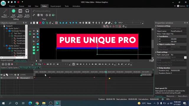Creating Awesome Motion Graphic Template on VSDC