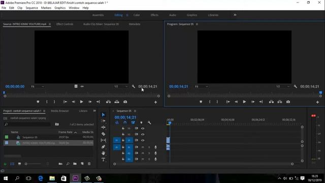 Cara SETTING SEQUENCE atau UKURAN VIDEO di Adobe Premiere Pro dengan Benar