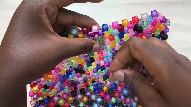 How to FIX a magnetic LOCK and BAG TAGS on your BEADED BAG //DIY TUTORIAL