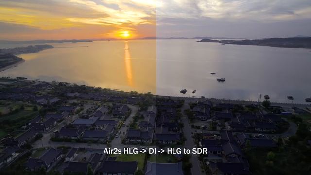 air2s HLG color grading
