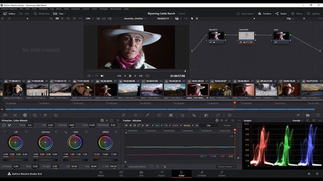 DaVinci Resolve 18 //// Урок 4 /// COLOR // Часть 8 / Использование Tracker