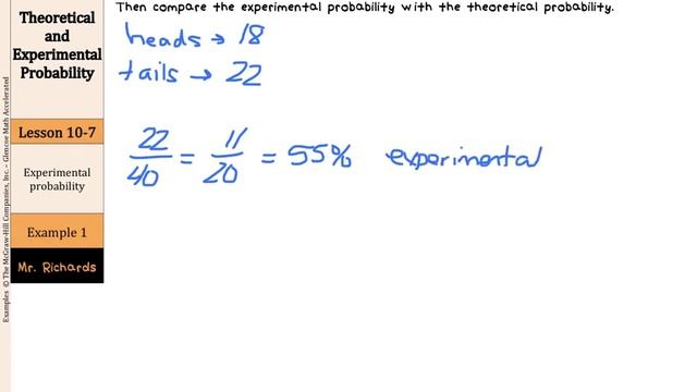 Theoretical and Experimental Probability