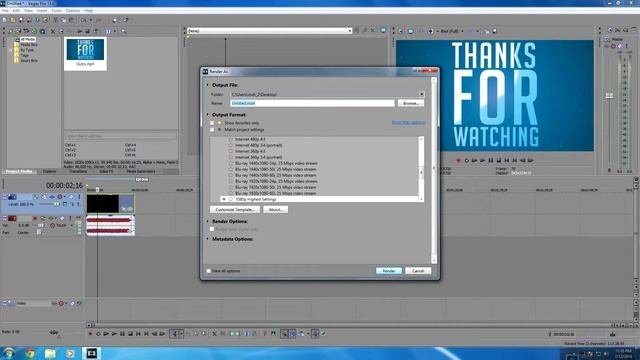 ULTIMATE Guide For The Best Render Settings For 1080p (Sony Vegas Pro 13)