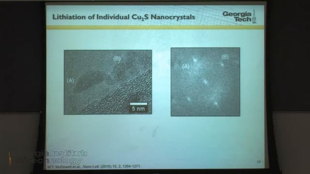 Nano@Tech: February 9, 2016 - Prof. Matt McDowell, Georgia Tech