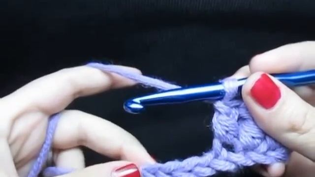 دروس تعليم الكروشيه للمبتدئين الدرس 6 : كروشيه غرزة العمود بلفة