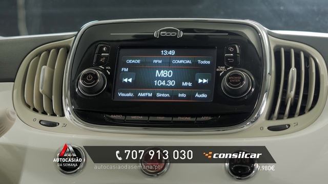 Autocasiao da Semana 08 Consilcar   Fiat 500 1 2 Lounge Pack
