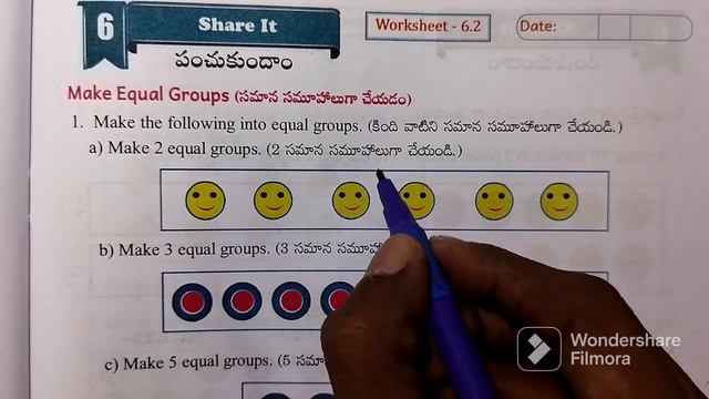 AP 2nd Class Maths Workbook Sem - 2  worksheets 6.1 and 6.2