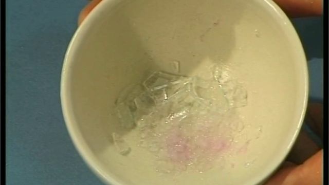 Частичное растворение стекла в воде