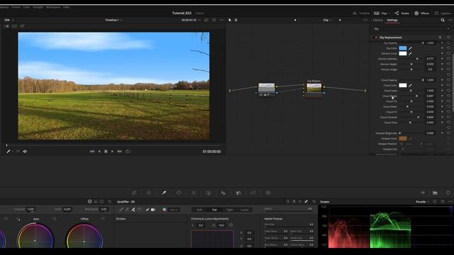 Égbolt csere, SKYREPLACEMENT- DaVinci Resolve 18.1 tutorial videó! Skyreplacement tool használatáva