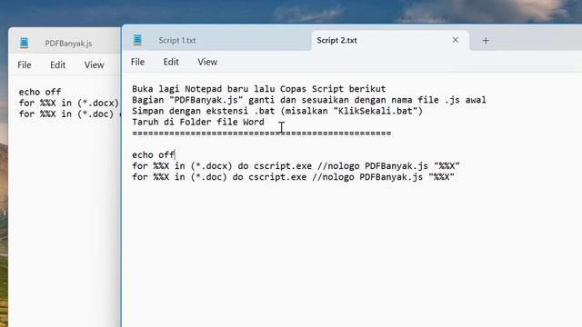 TRIK! Cara Convert Banyak File Word .DOCX Ke PDF Sekaligus | DALAM HITUNGAN MENIT TANPA INTERNET!