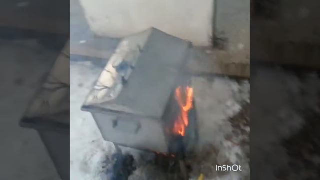 Копчение рыбы на мангале.