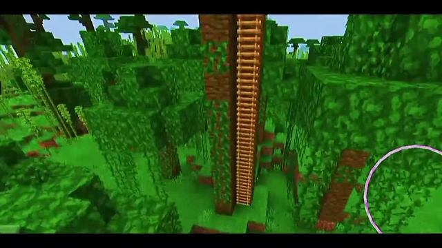 🌴🐼Строим дом на дереве в minecraft🐼🌴 панда нам помогает 🐼🌴