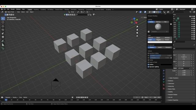 Blender 3d in Tamil | Random color change in viewport objects