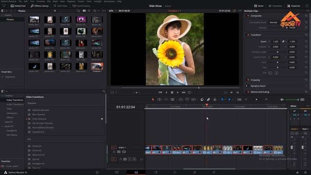 How to use Davinci Resolve - Sinhala - Photo Slide Show- Episode 05