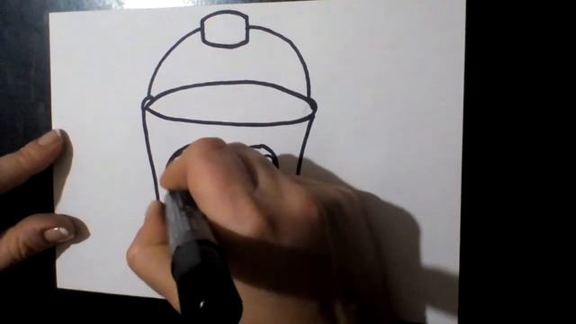 HOW TO DRAW A BUCKET / CÓMO DIBUJAR UN CUBO /COMMENT DESSINER UN SEAU / WIE MAN EINEN EIMER ZEICHNE
