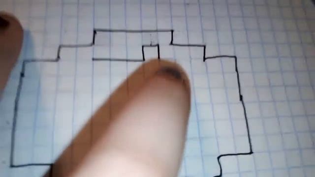 Рисунок пончика по клеточкам