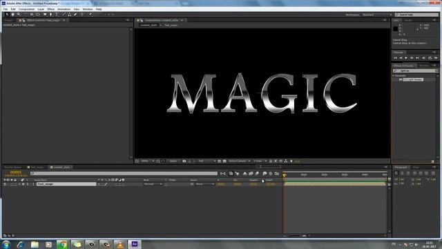 after effect  cc ball action logo revel part 01