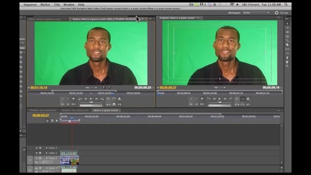 How to green screen (chroma key) Adobe Premiere 5.5