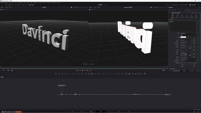 Le texte 3D/ la mise en forme |Davinci Resolve 18.5 free|