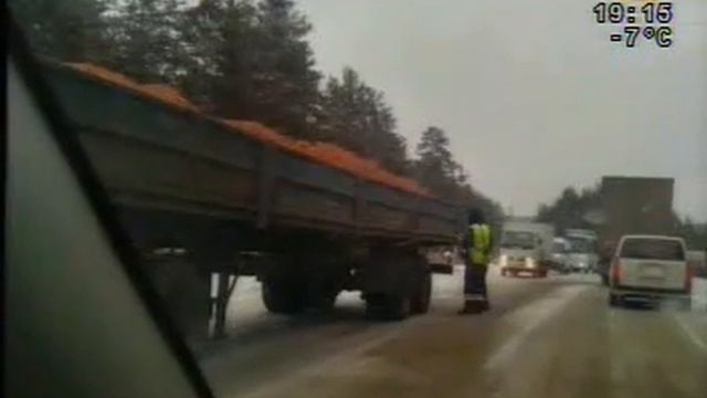 Многокилометровый затор