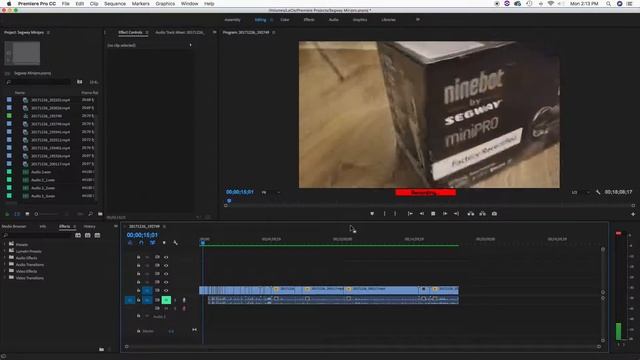 Premiere Pro CC 2018 Recording audio and fixing one side audio recording