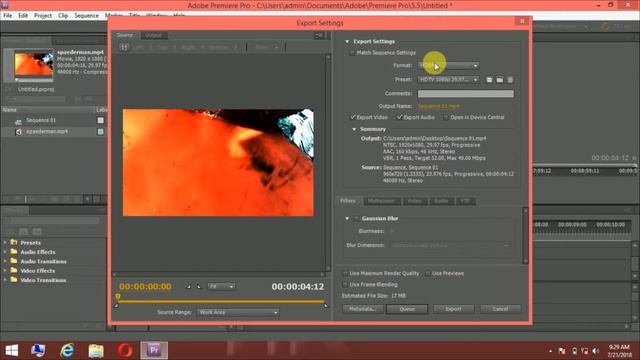 how to save video mp4 adobe premiere pro