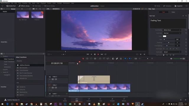 Davinci Resolve : How to Fade Text In and Out