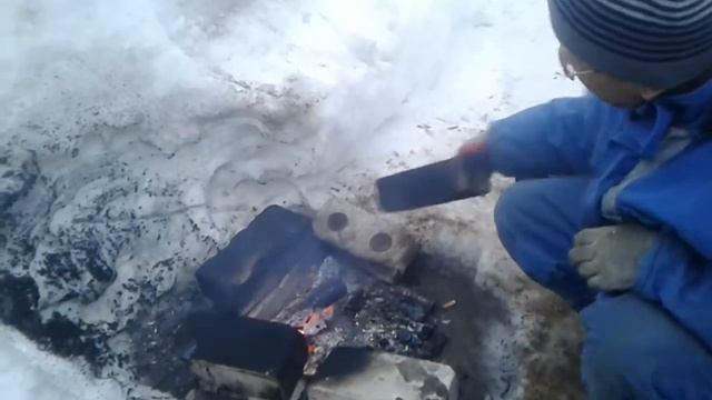 Репортаж для Алексея. Первый раз в жизни копчу сало.