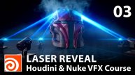 03 Ray Lines - Laser Reveal - Houdini & Nuke VFX Course