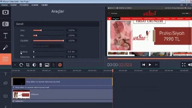 Movavi Video Suite ile video içine video nasıl konulur, Video Montaj nasıl yapılır