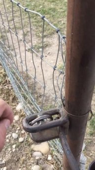 Home made gate latch