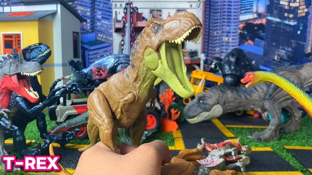 Reivew Mattel Jurassic Dinosaurs: T-REX, Triceratops, Megalosaurus, Tarbosaurus, Indorapraptor