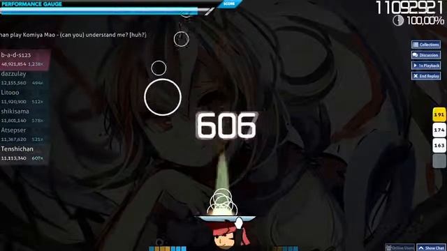 [osu! CTB] Komiya Mao - (can you) understand me? [huh?] SS