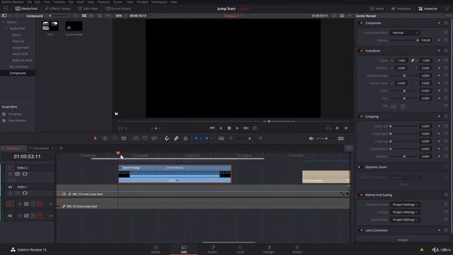 Davinci Resolve Tutorial 117  Tip How to Retime Fusion Titles   Lower Third Presets