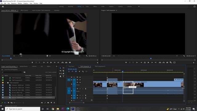 Adobe Premiere Pro Chapter 6.8 Rearranging clips in a sequence & using the clipboard