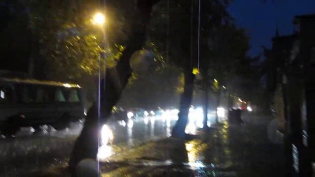 Summer rain in Tomsk