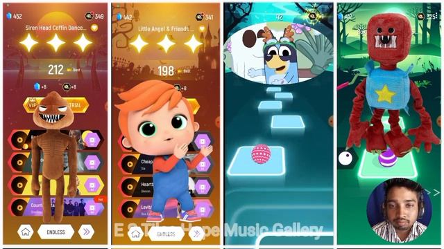 Masha and The Bear 🎯 Larva Tuba 🎯 Banana Cat 🎯 Baby bus Panda.🎶 😵💫 Who Is Best? #tileshop