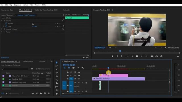 Instagram Tag on Video Tutorial - Adobe Premiere Pro 2017