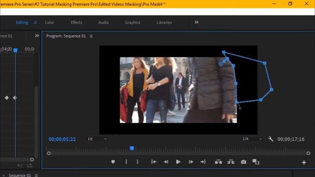 Slick Walk By Transition Effect | Easy Masking in Adobe Premiere Pro CC Tutorial | Reveal with Mask