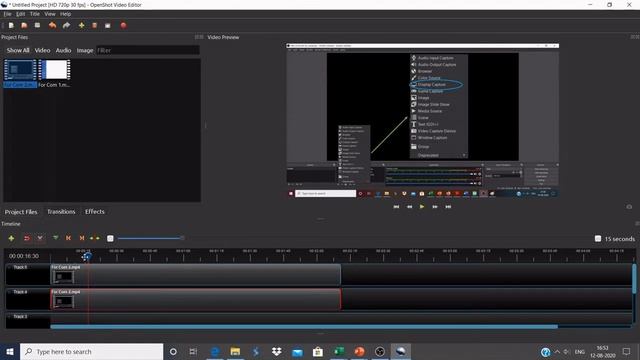 Open Broadcaster Software (OBS) and OpenShot Video Editor