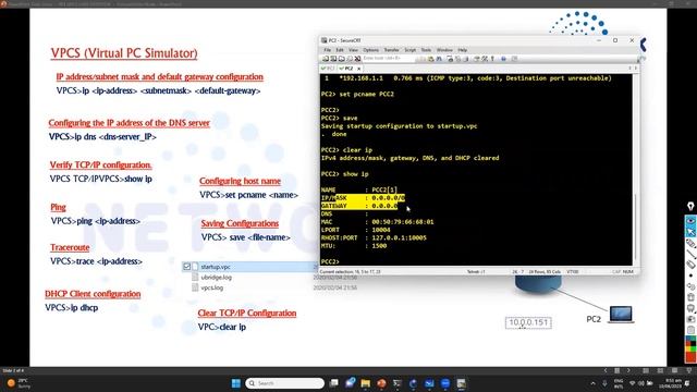 How to use Virtual PC VPC Host - LAN using  GNS3