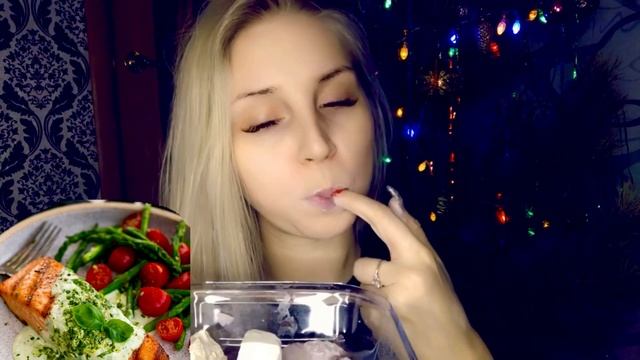 Стейк из лосося//Salmon steak// #asmr #mukbang #clay #crunchy