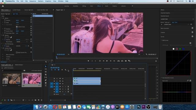How to create glitch transition in premiere pro