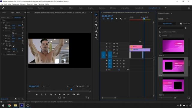 Glow Broadcast Package Essential Graphics Premiere Pro Tutorial