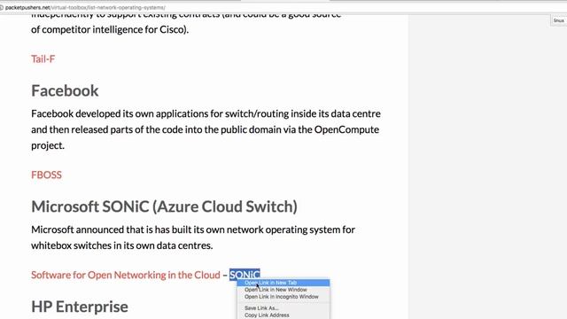 002. Linux Network Operating systems Cisco, Arista and more