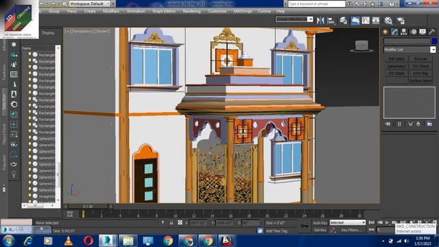 3D MODEL OF TEMPLE II MANDIR DESIGN II 3D CREATIVE INDIA