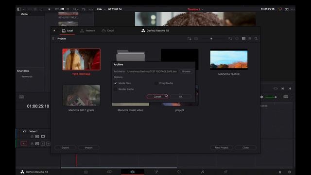BEST WAY TO SAVE YOUR EDIT IN DAVINCI RESOLVE 18 | ARCHIVE PROJECT .DRA