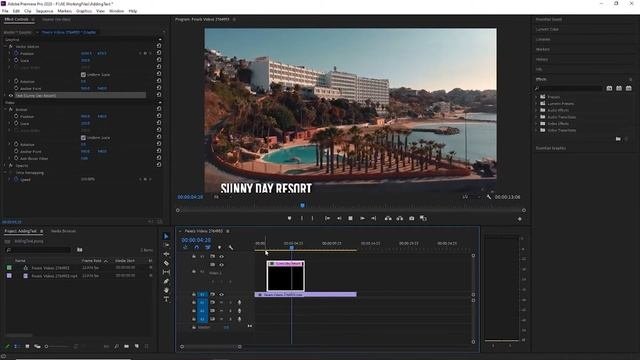 Adobe Premiere Pro - Using the Text Tool - (Ep.  9)