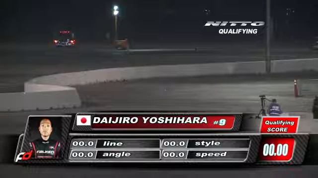 DAIJIRO YOSHIHARA   During Qualifying for Top 32 @Formula Drift Las Vegas 2011 (second run)